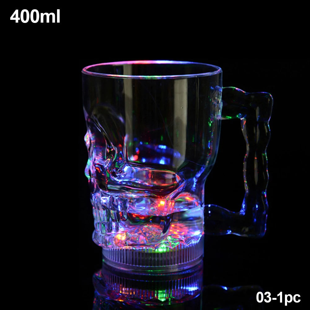 New LED Automatic Glowing Cup Flashing Cup Water Beverage Drinking Glass Party Decorative Supplies