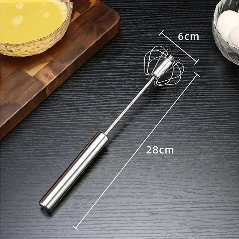 Kitchen Stainless Steel Whisk Hand Pressure Semi-automatic