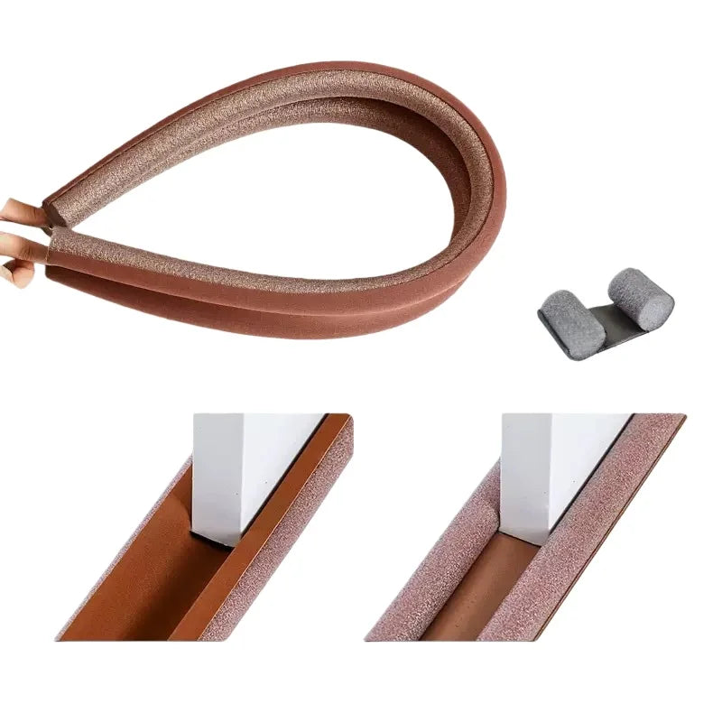 Flexible Door Bottom Sealing Strip Stopper Door Weatherstrip Guard Wind Dust Blocker Sealer