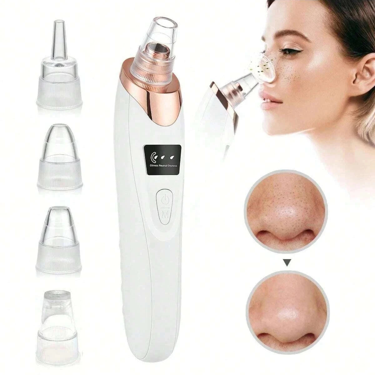 Electric Blackhead Remover Vacuum Cleaner - Facial Deep Cleansing Pore Cleaner