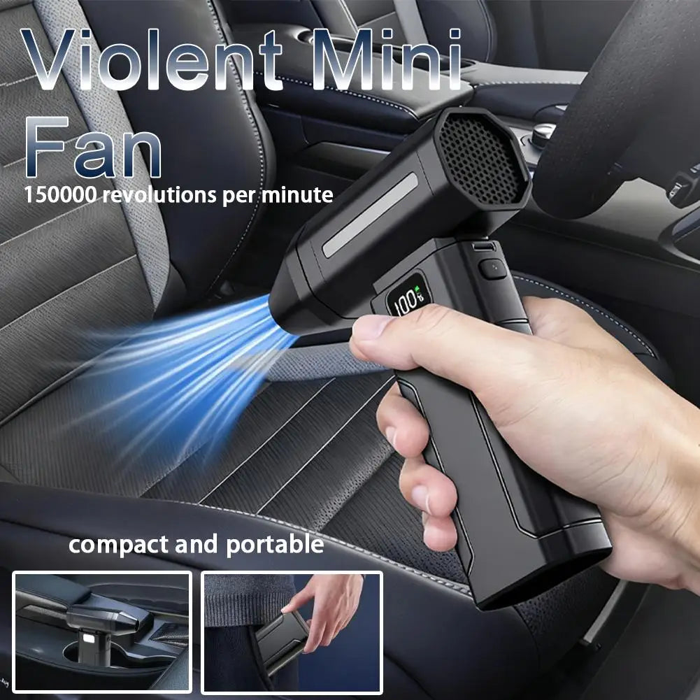 X8 Brushless Turbo Jet Fan Blower 150000RPM Powerful Electric Air Blower Vacuum Dust Cleaner