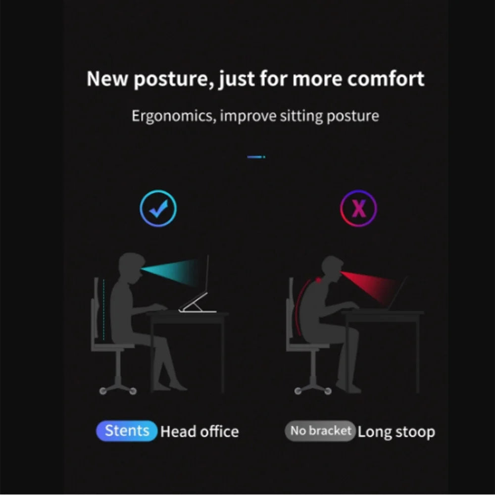 Foldable Laptop Stand Adjustable Notebook Bracket Support Base