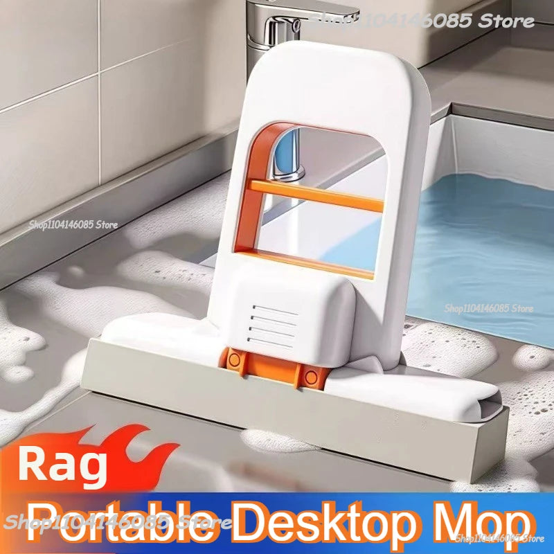 Mini Sponge Mop Hand-free Wash Mops Mini Portable Super Absorbent Mop