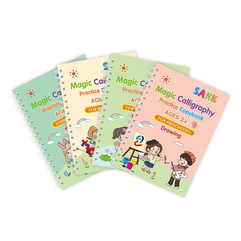 Sank Magic Practice Copybook Pen Preschools Kids Calligraphy English Version
