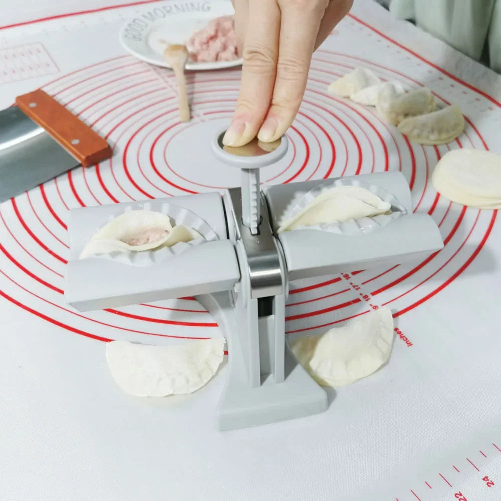 2x Dumpling Machine Kitchen Gadgets Make Two Dumpling Molds at Once