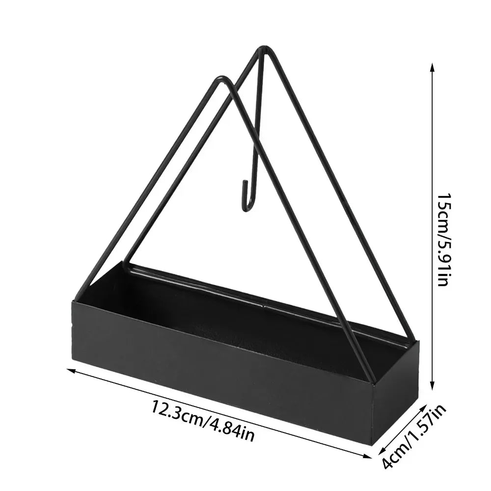 Triangle Iron Mosquito Coil Tray | Repellent Incense Rack Plate