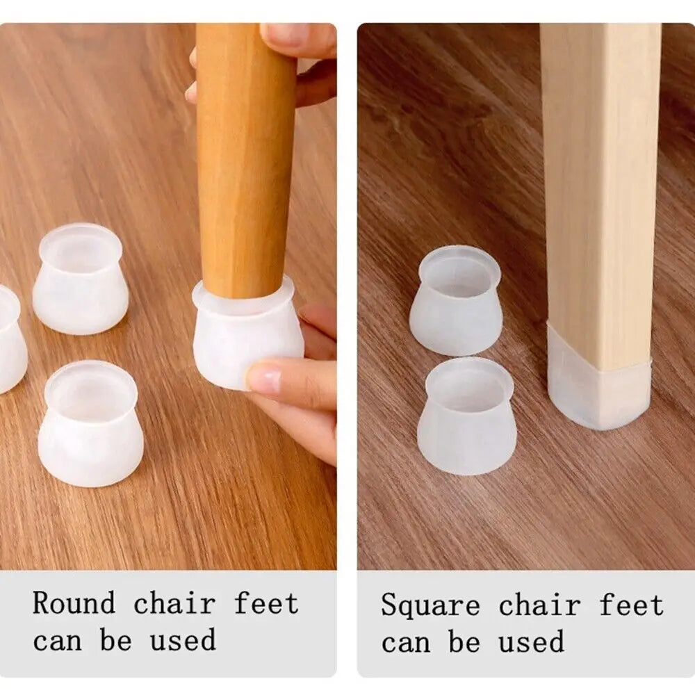 Universal Silicone Chair Leg Protectors Chair Floor Silicon Noise-Reducing Protectors Leg