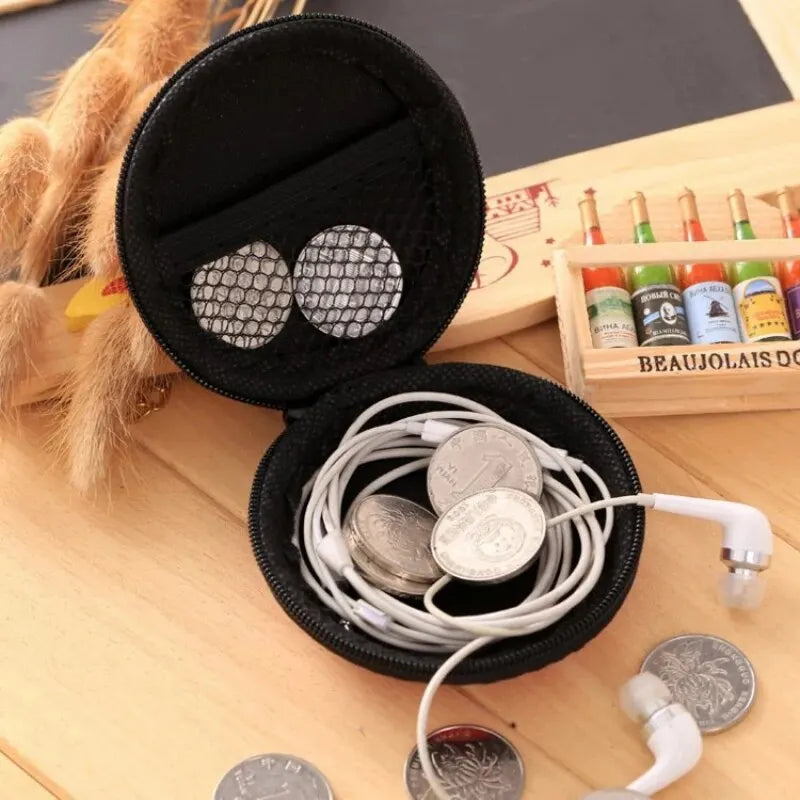 Portable Headphone Storage Bag Wired Earphone Bag