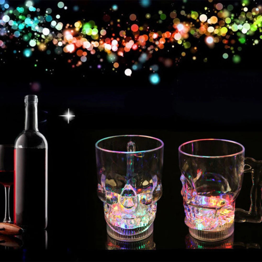 New LED Automatic Glowing Cup Flashing Cup Water Beverage Drinking Glass Party Decorative Supplies