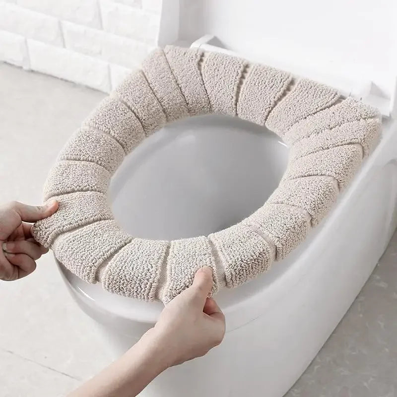 Toilet Seat Cover Warm Soft Acrylic Washable Mat Home Decor Closestool Mat Seat Case