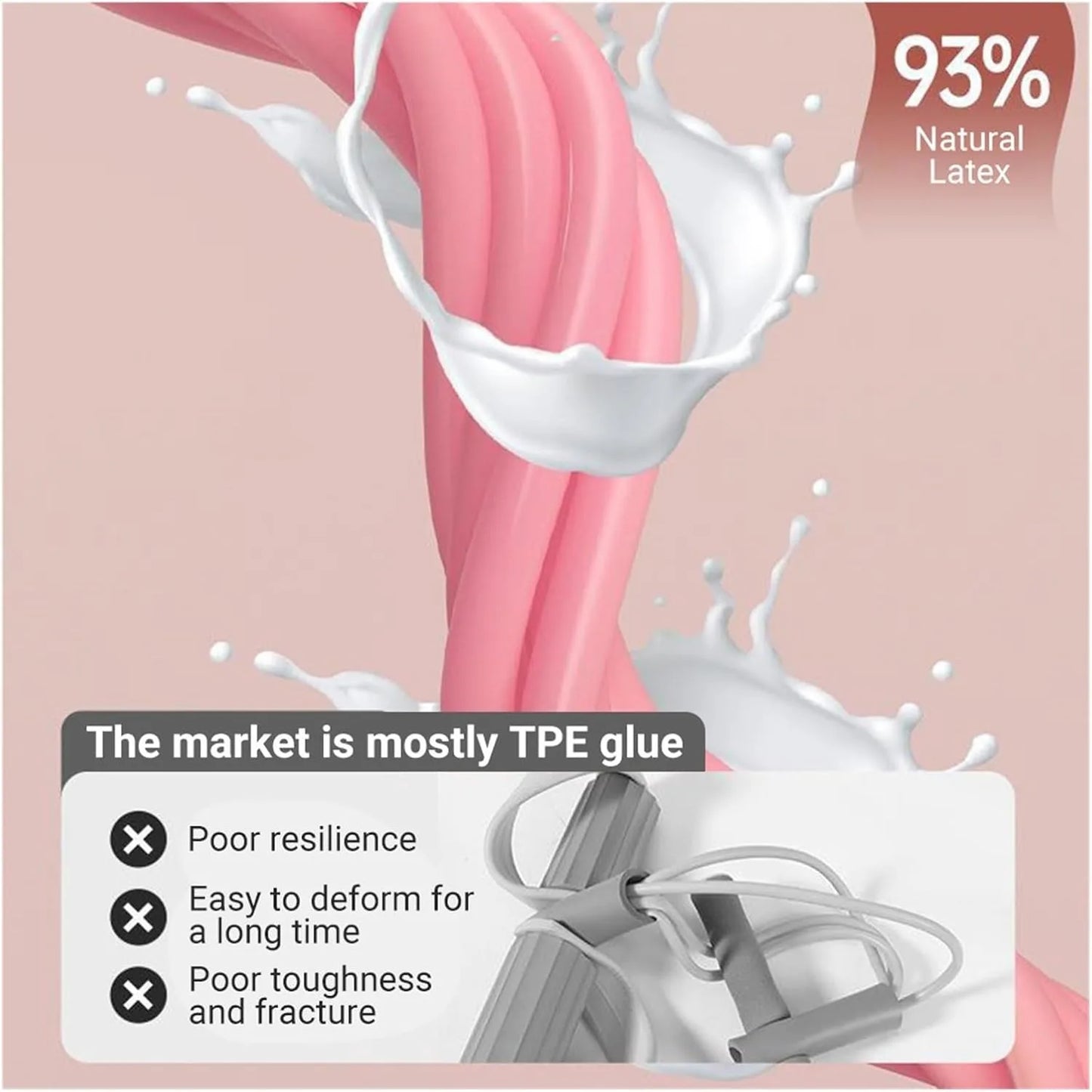 Resistance Band Multi Function Tension Rope Fitness Bands 6 Tube Elastic Yoga Pedal Puller For Sports Exercises