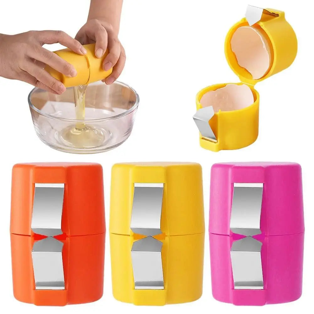 Cute Egg Shell Opener Stainless Steel Separator Egg Opening
