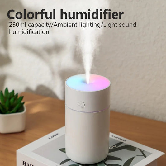 Wireless Portable Air Humidifier USB Rechargeable  Home Car Mini Aroma Diffuser Colorful Essential Oil humidificador