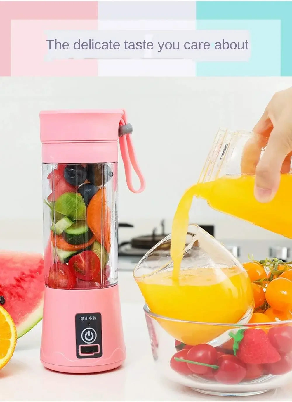 Mini Electric Juicer USB Charging Smoothie Milkshake Maker