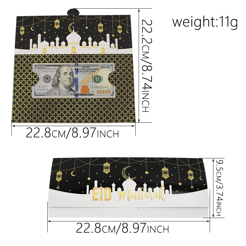 Eid Mubarak Money and Gift Card Holders Eid Al-Adha