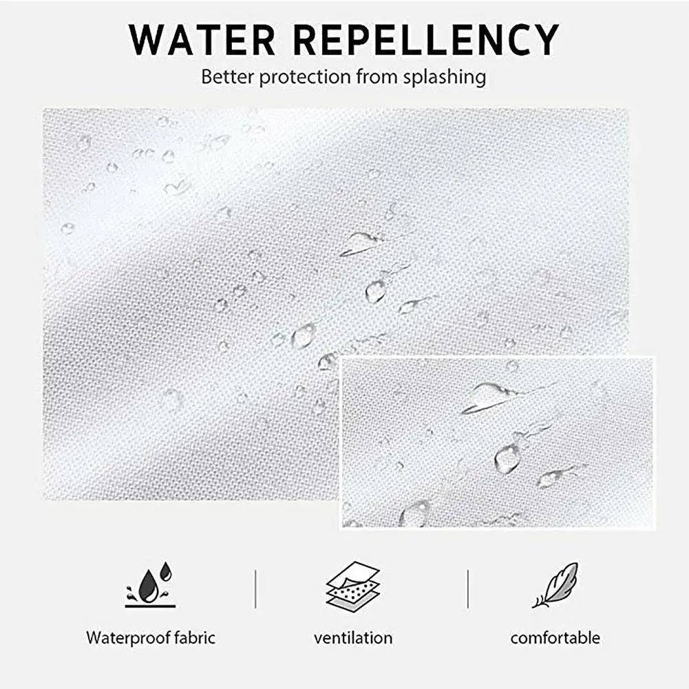 Fashion Kitchen Unisex Waiter White Plastic Waterproof Apron