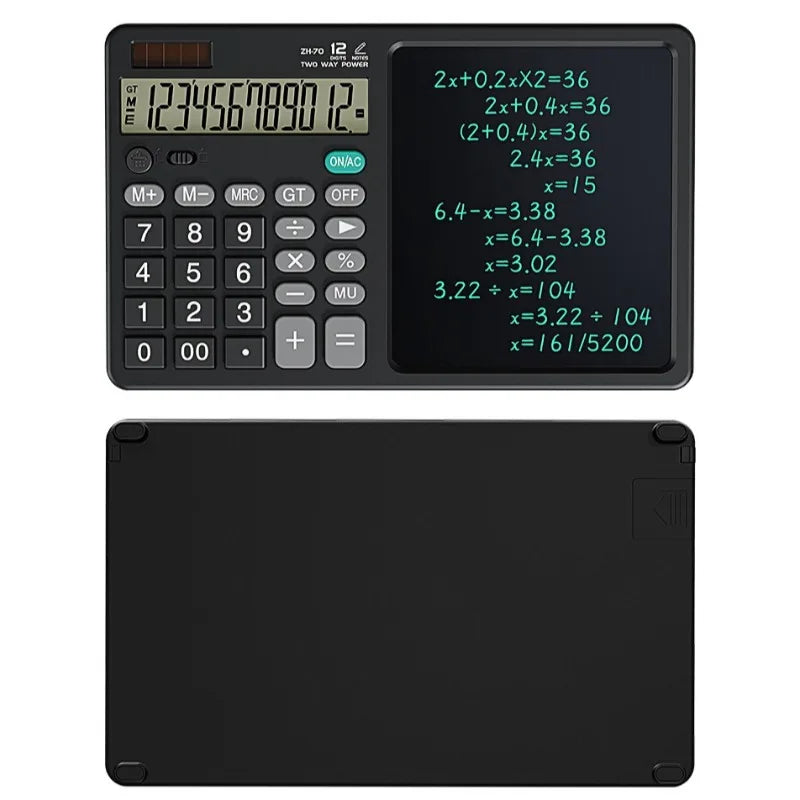Foldable Scientific Calculator with Writing Drawing Tablet LCD Large Display