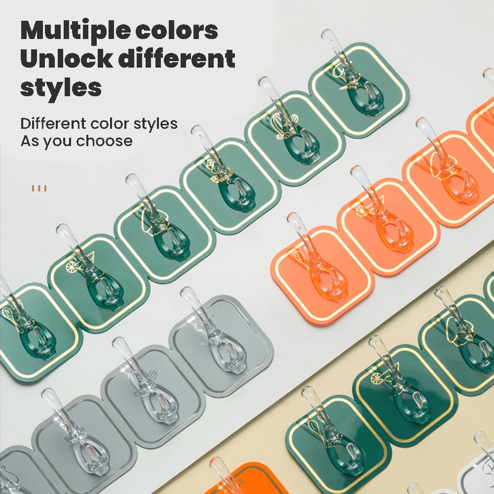 Wall Mounted Adhesive Hook No Drilling Waterproof Adhesive Hook For Bathroom Toilet