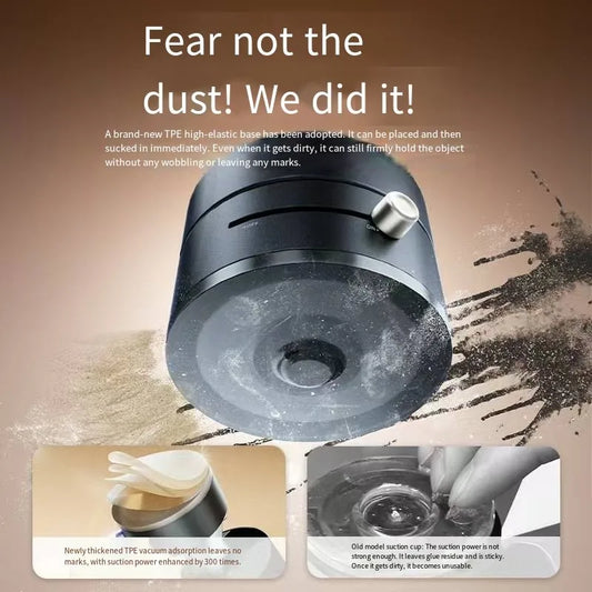 Car mobile phone magnetic Stand 2025 New type suction cup vacuum