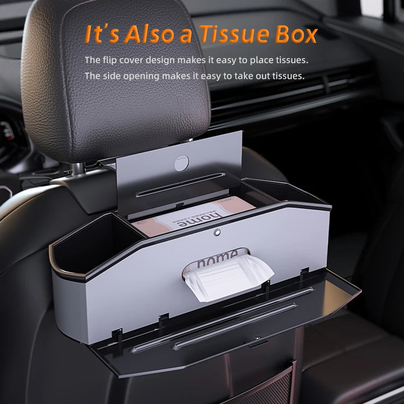 Universal Car Backseat Organizer with Tissue Dispenser