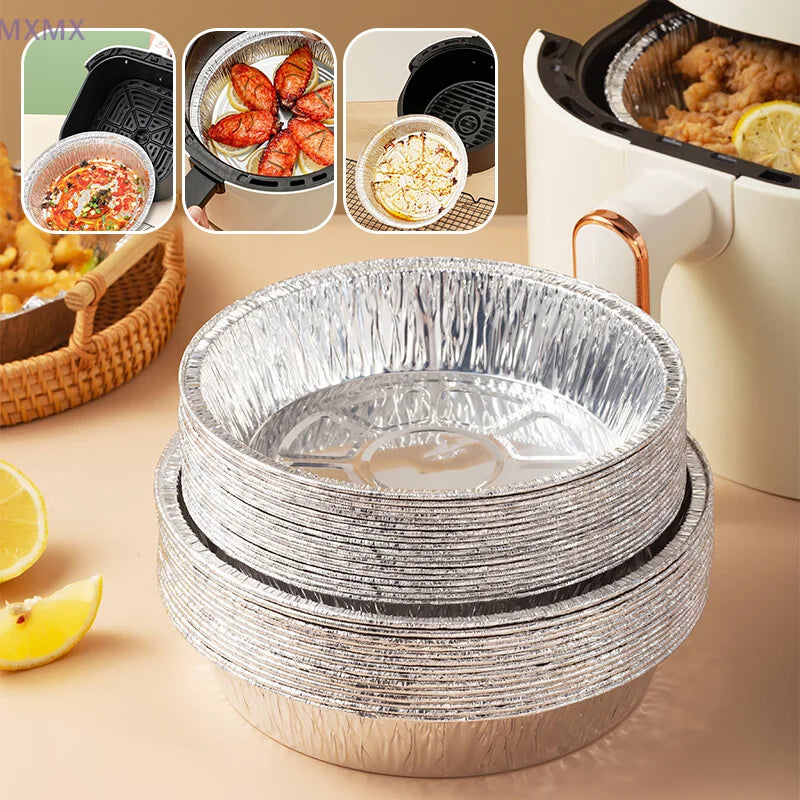 Air Fryer Aluminum Foil Pan Round/Square Oven BBQ
