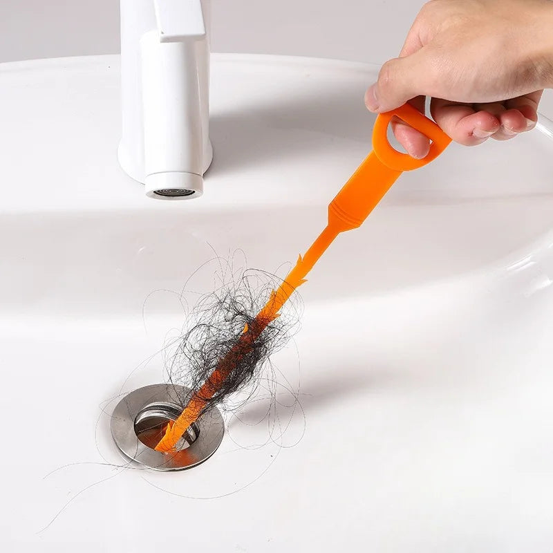 Flexible Spring Drain Unblocker for Sink Tub Kitchen KitchenBending Sink Tool