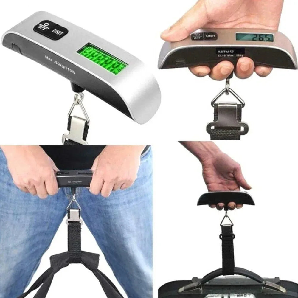 50kg Digital Handheld Portable Hanging Baggage Scale