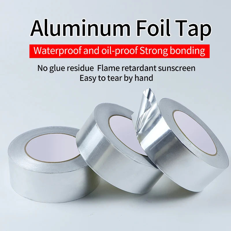 High temperature resistant aluminum foil tape, waterproof and oil-proof, flame-retardant