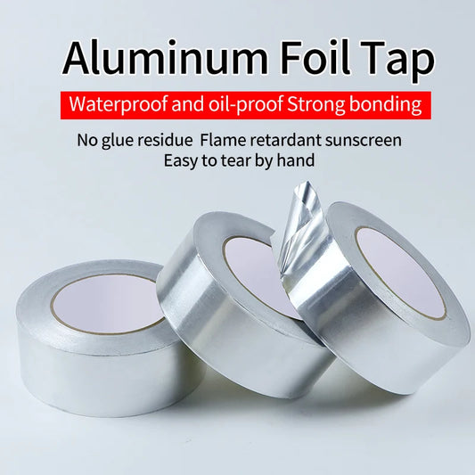 High temperature resistant aluminum foil tape, waterproof and oil-proof, flame-retardant