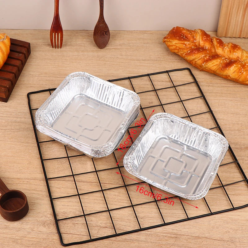 Air Fryer Aluminum Foil Pan Round/Square Oven BBQ