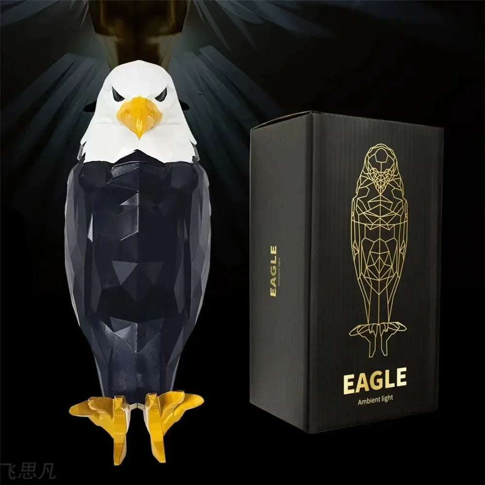 Creativity 3D Bald Eagle Wall Night American Eagle Night Light Decoration Wings of Light