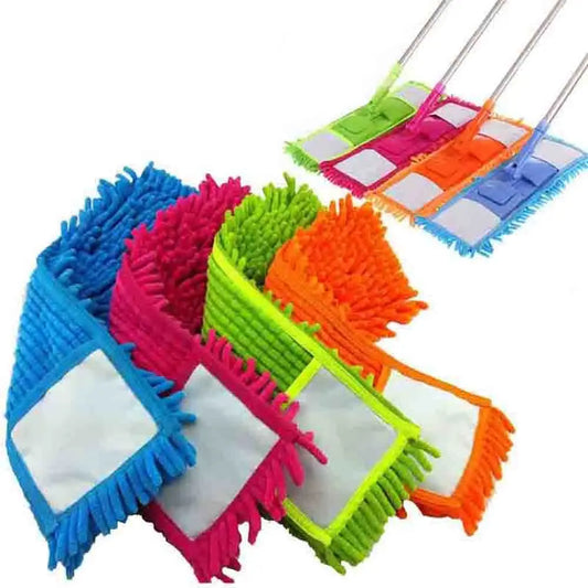 Replaceable Flat Mop Replacement Cloth Floor Cleaner Mop Head Microfiber Dust Cleaning Pad