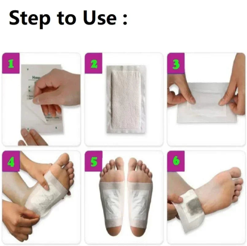 Kinoki Cleansing Detox Leg Healthy Herbal Pads 10pcs