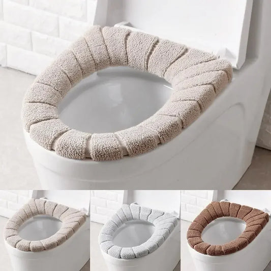 Toilet Seat Cover Warm Soft Acrylic Washable Mat Home Decor Closestool Mat Seat Case