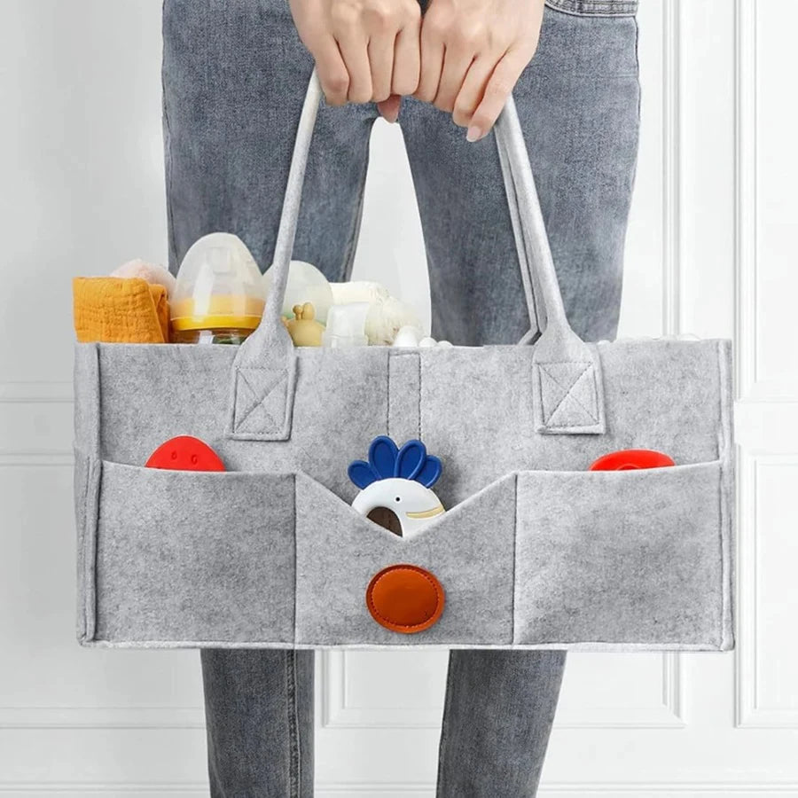 Children's Felt Diaper Storage Bag Baby Miscellaneous Toys Diapers Large Capacity Felt Diaper Bag