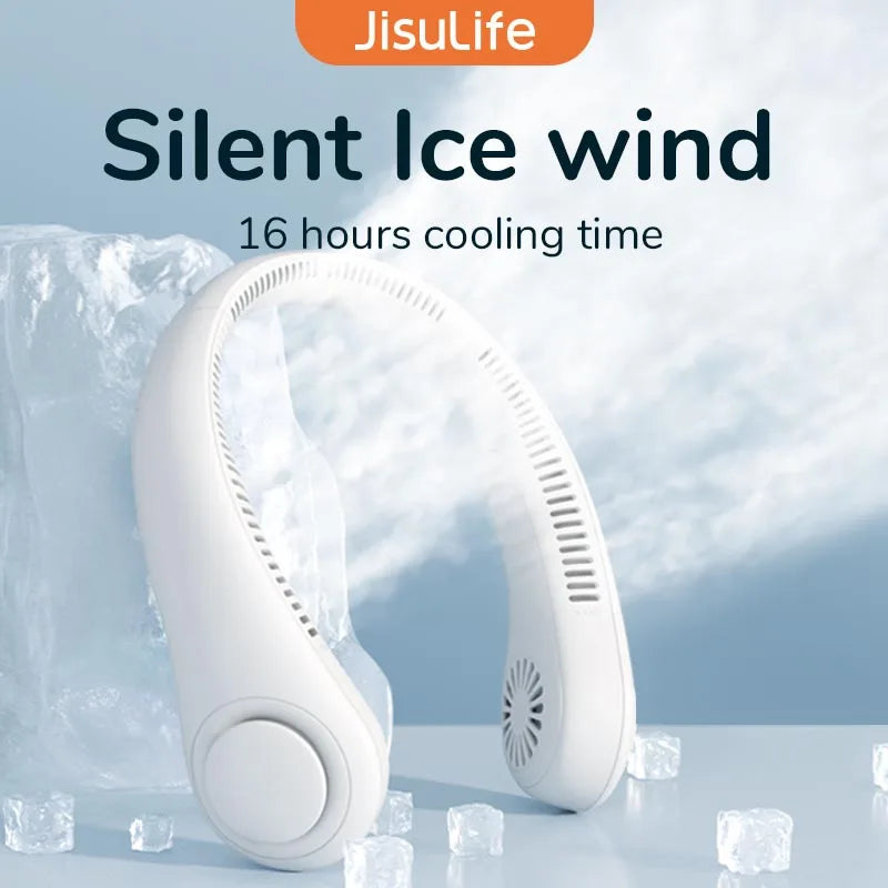 Rechargeable Neck Fan – Bladeless Hands-Free Personal Cooling Fan