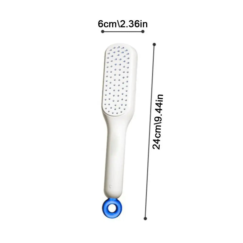 Retractable Comb Self-cleaning Hair Brush Anti-static