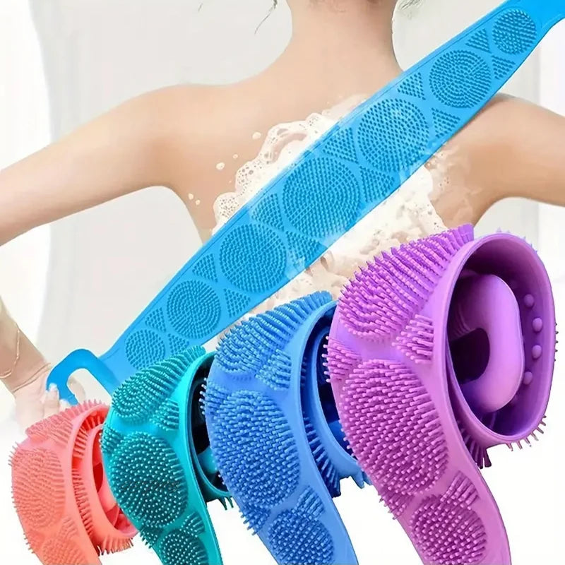 Body Silicone Brush Scrub Body Exfoliating Sponge Brush Bathroom Shower