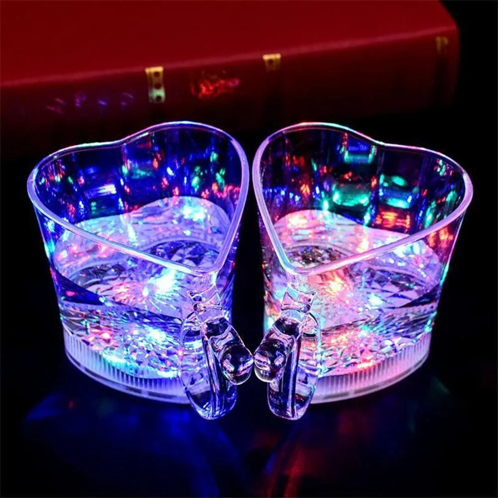 New LED Automatic Glowing Cup Flashing Cup Water Beverage Drinking Glass Party Decorative Supplies