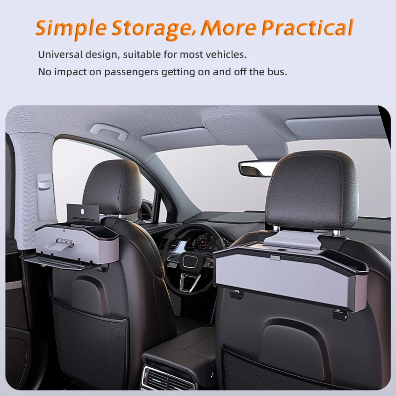 Universal Car Backseat Organizer with Tissue Dispenser