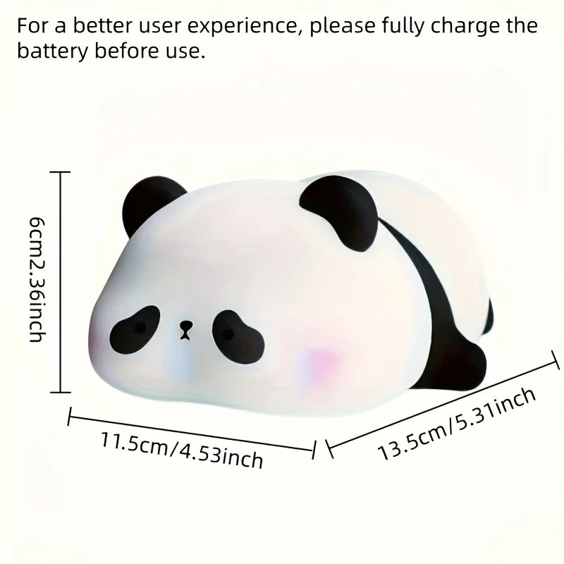 Panda Night Light, Rechargeable with Timer, Bedside Table Lamp,