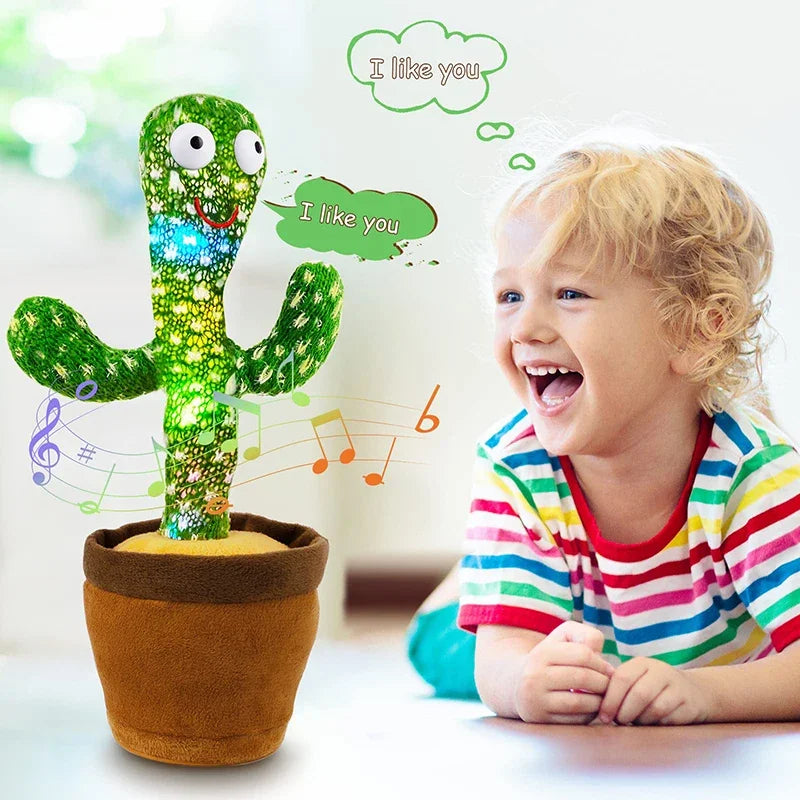 Dancing Cactus Song Speaker Talking Usb Battery Voice