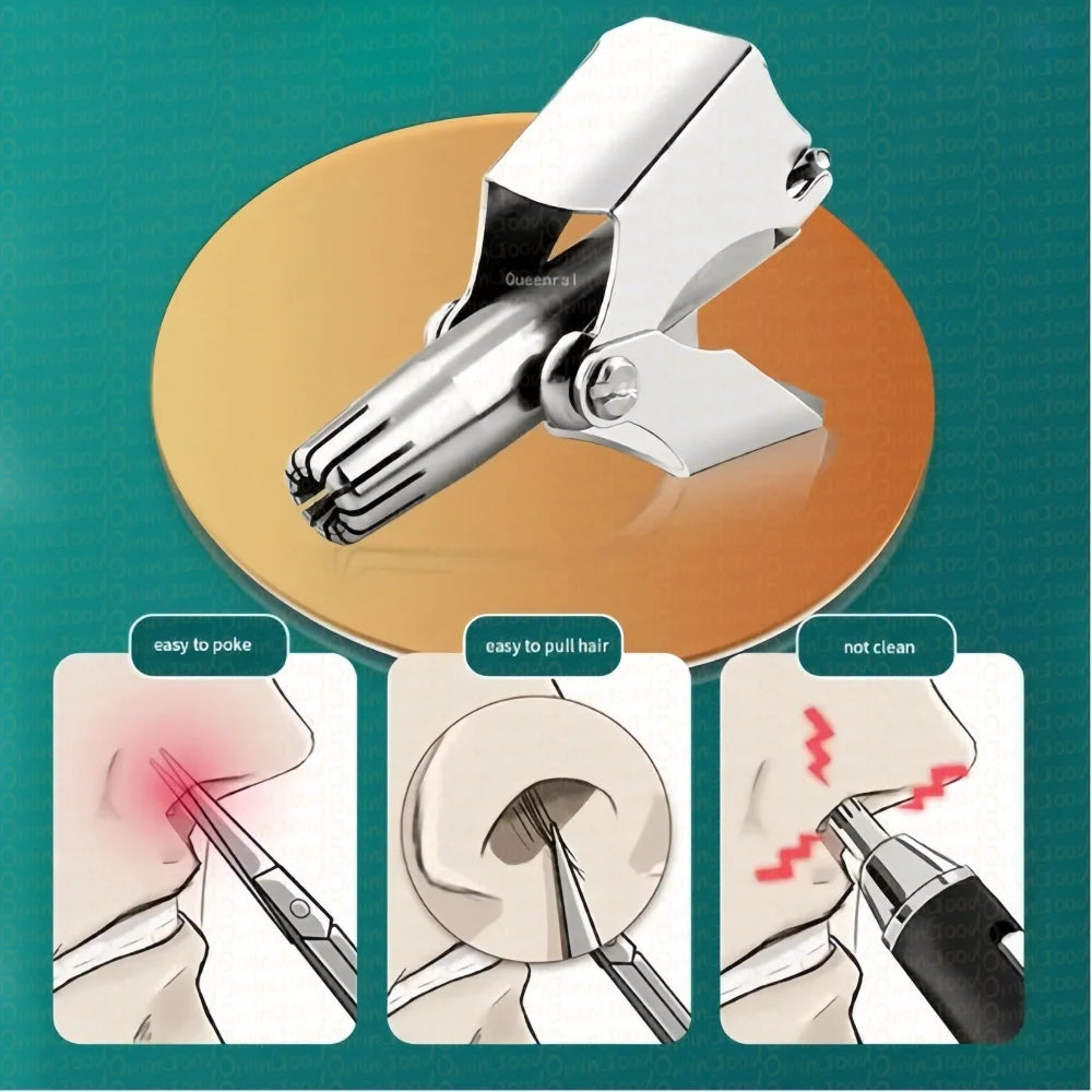 Manual  Nose Hair Trimmer Stainless Steel