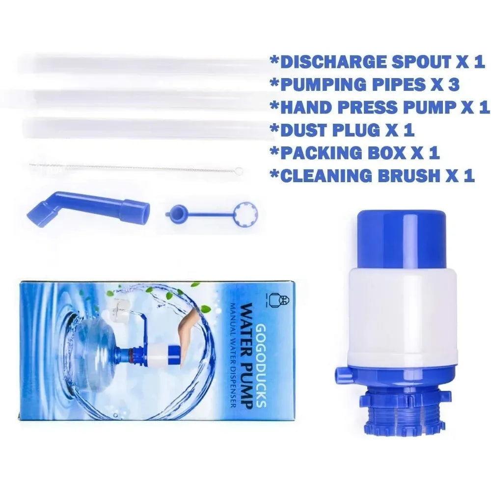 Manual Water Dispenser, Healthy Hydration, Adjustable Bucket Pump, Suitable