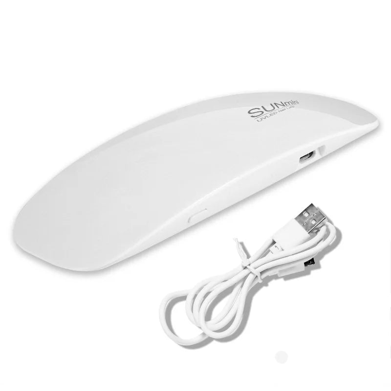 6W Mini Nail Dryer Machine Portable LED UV Manicure Lamp Home Use Nail Lamp