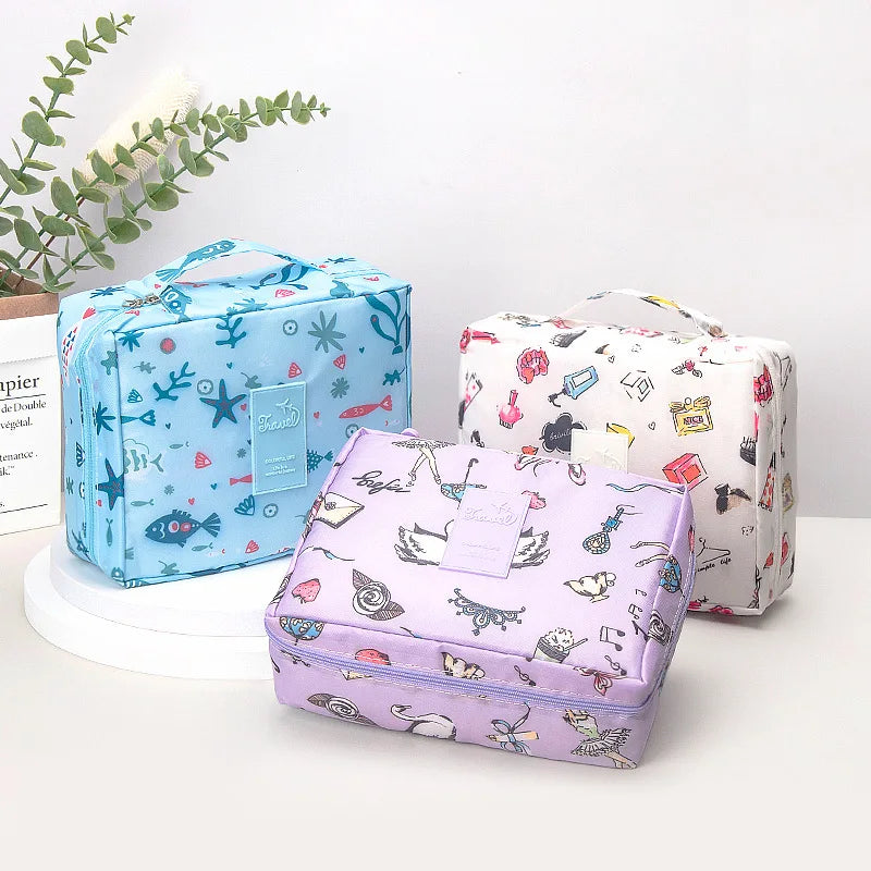 Multifunction Women Outdoor Storage Bag Toiletries Organize Cosmetic Bag
