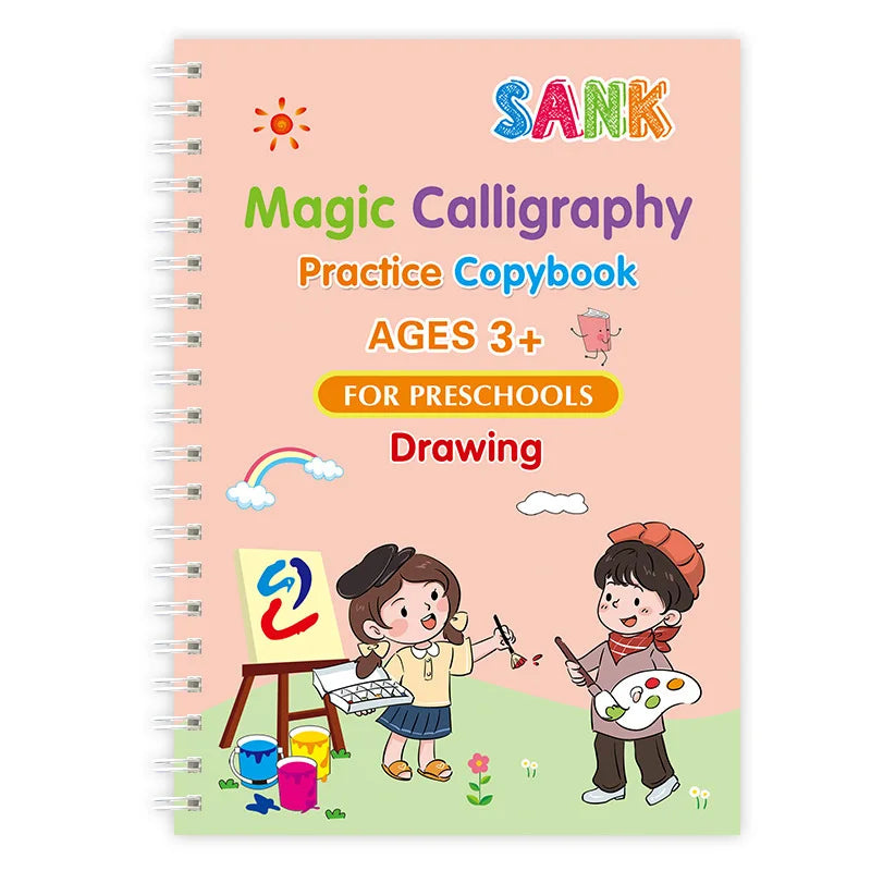Sank Magic Practice Copybook Pen Preschools Kids Calligraphy English Version