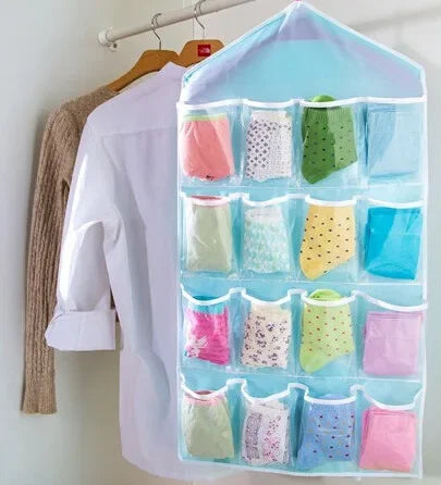 16Pockets WardrobePockets Clear Hanging Bag
