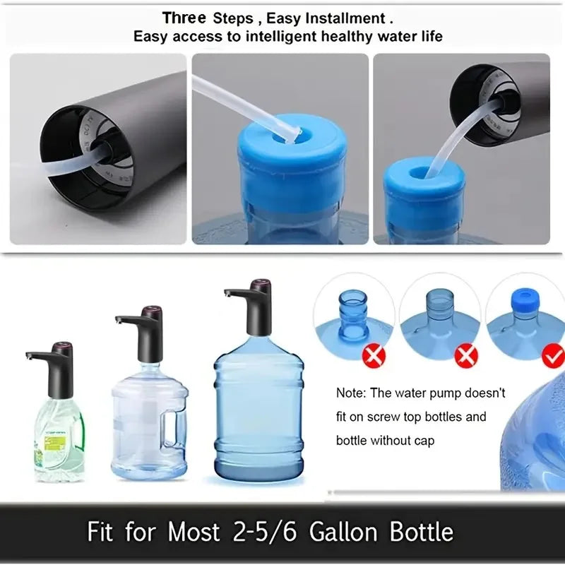 Portable 5-gallon Water Dispenser with USB Charging-Automatic Electric Pump