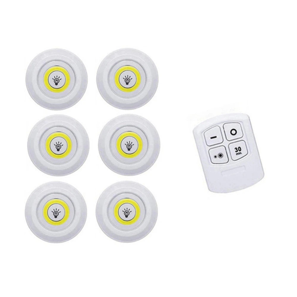 Dimmable LED Under Cabinet Light with Remote Control Battery Operated LED Closets Lights Wardrobe Bathroom lighting